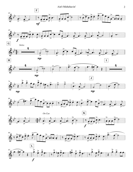 Aint Misbehavin Violin 3 Page 2