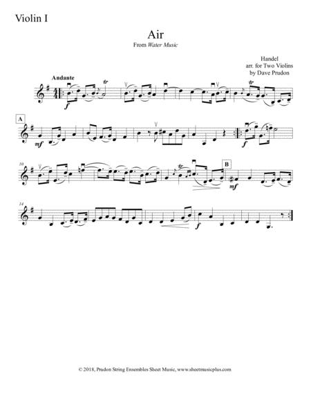 Air From Water Music For Two Violins Page 2