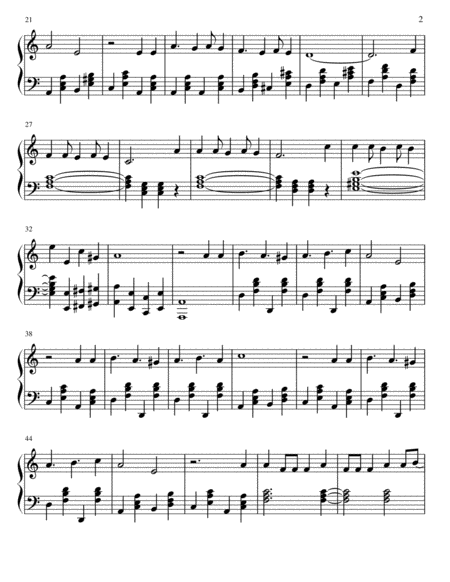 Aladdin Prince Ali Intermediate Piano Solo Page 2