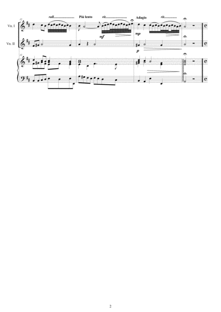 Albinoni Trio Sonata No 3 In D Major Op 1 For Two Violins And Cembalo Or Piano Page 2