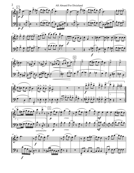 All Aboard For Dixieland For Flute And Bassoon Duet Page 2