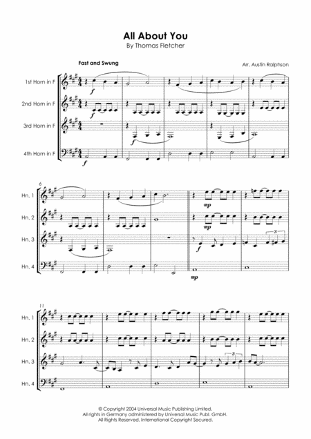 All About You Horn Quartet Page 2