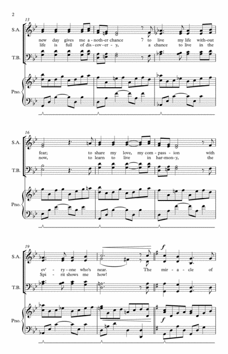 All Around Are Miracles Satb Page 2