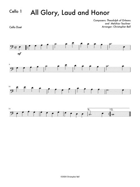 All Glory Laud And Honor Cello Duet Page 2