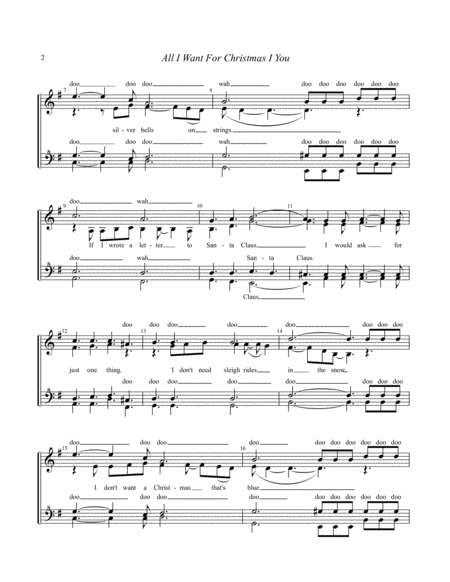 All I Want For Christmas Is You Chorus Page 2