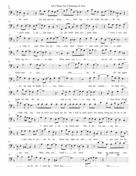 All I Want For Christmas Is You W Lyrics Bassoon Page 2