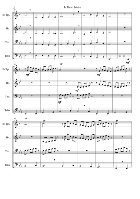 All Is Well Duet For C Trumpet And French Horn Page 2