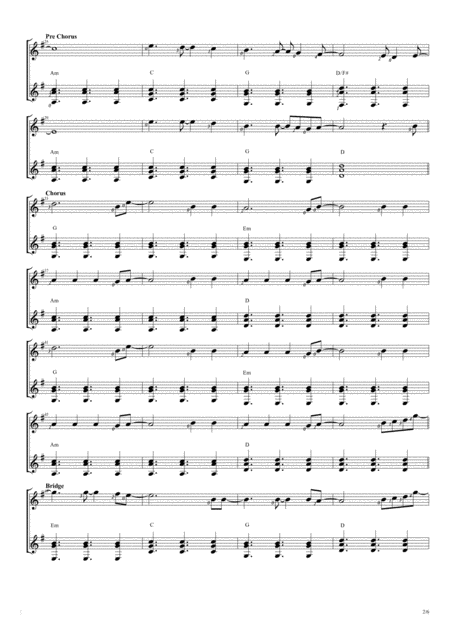 All Of Me John Legend Duet Guitar Score Page 2