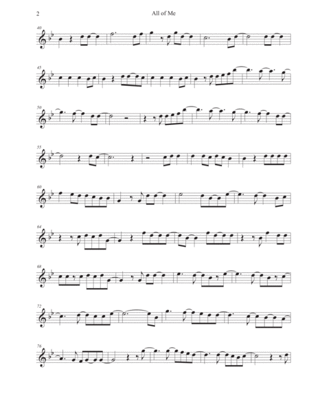 All Of Me Original Key Tenor Sax Page 2