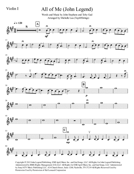 All Of Me String Quartet Top40strings Page 2