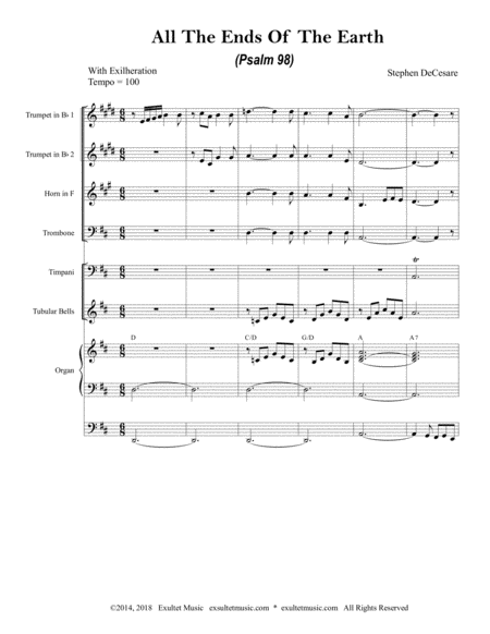 All The Ends Of The Earth Psalm 98 Full Score Page 2