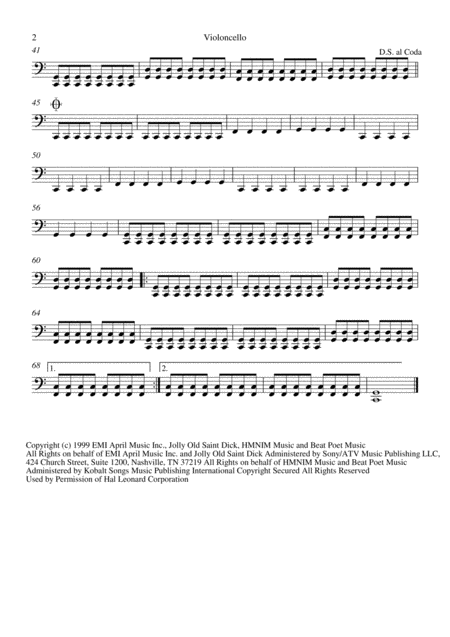 All The Small Things String Quartet Violin Viola Cello Page 2