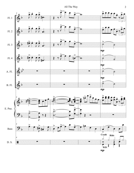 All The Way Flute Choir Page 2