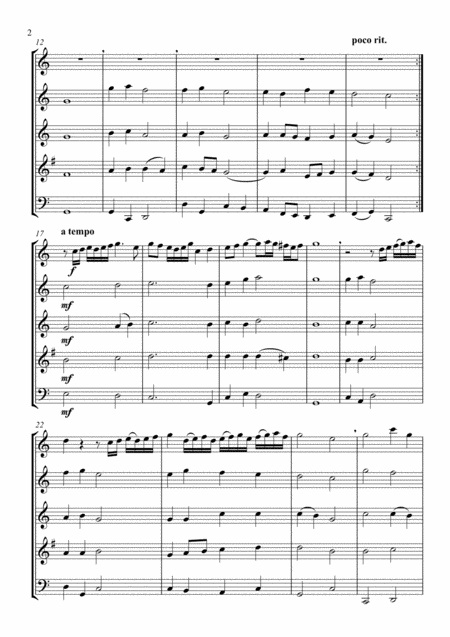 All This Night My Heart Rejoices Wind Quintet Page 2