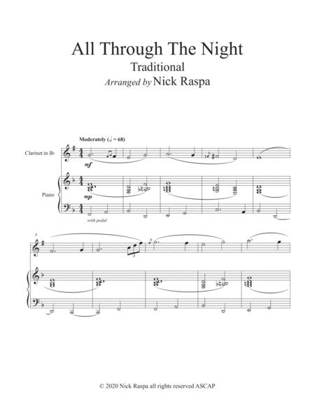 All Through The Night B Flat Clarinet Piano Intermediate Jazz Full Set Page 2