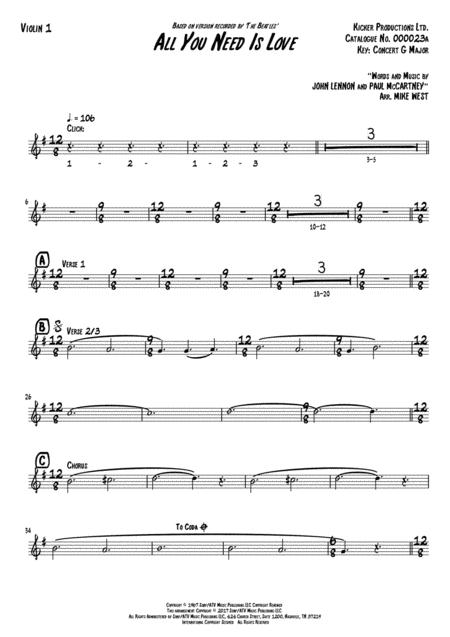 All You Need Is Love String Section Page 2