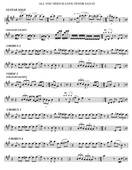 All You Need Is Love Tenor Sax Page 2