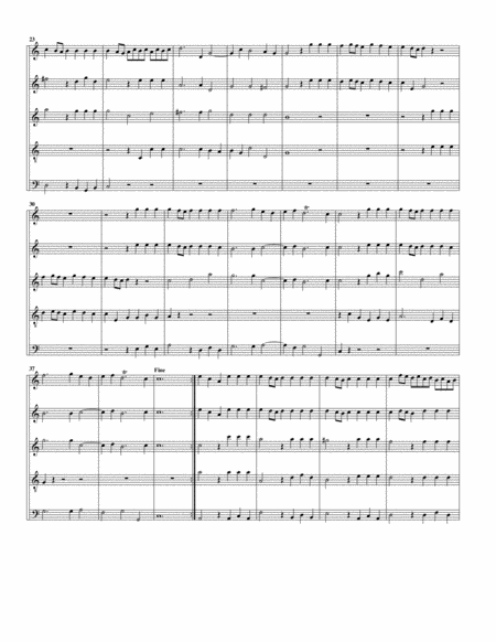 Alla Hornpipe From Water Music Arrangement For 5 Recorders Page 2