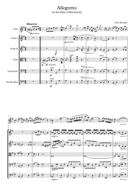 Allegretto In The Style Of Boccherini Page 2