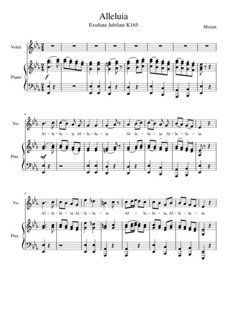 Alleluia From Exultate Jubilate Eb Major Page 2