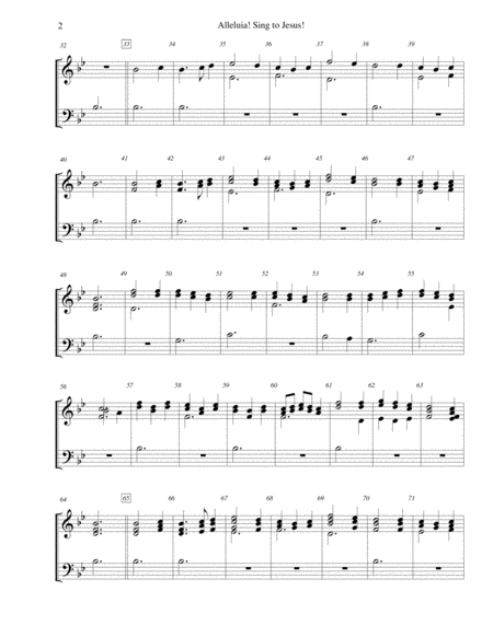 Alleluia Sing To Jesus For 2 Octave Handbell Choir Page 2