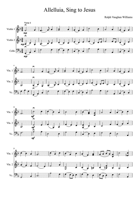 Alleluia Sing To Jesus Two Violins And Cello Page 2