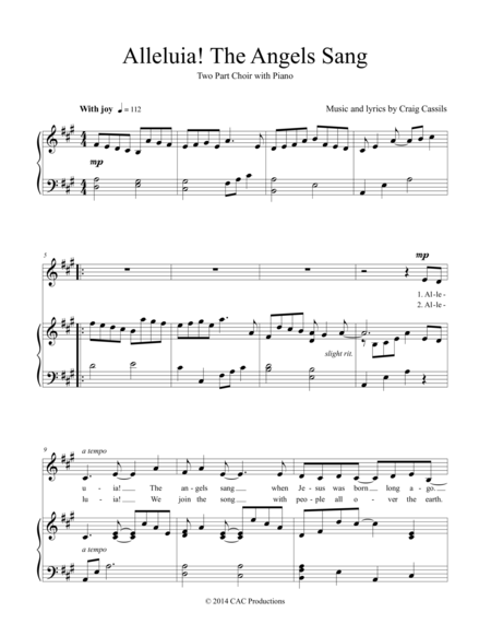 Alleluia The Angels Sang Page 2