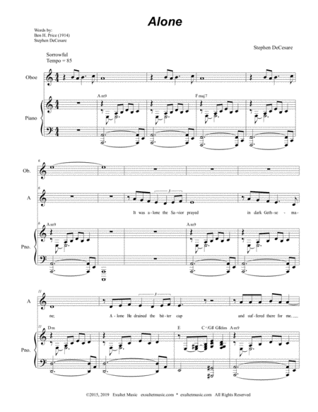 Alone For 2 Part Choir Sa Page 2