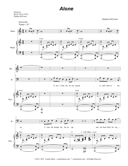 Alone For 2 Part Choir Tb Page 2