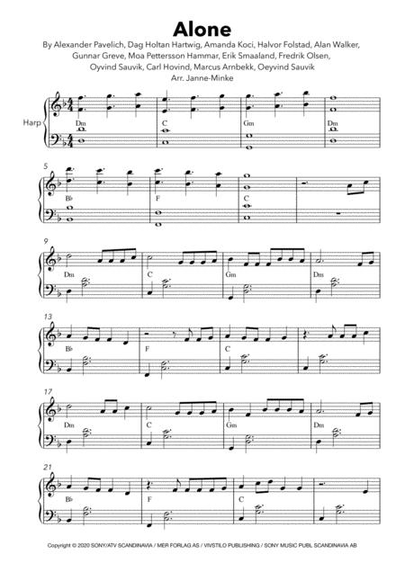 Alone Pt Ii Harp Solo Intermediate Page 2