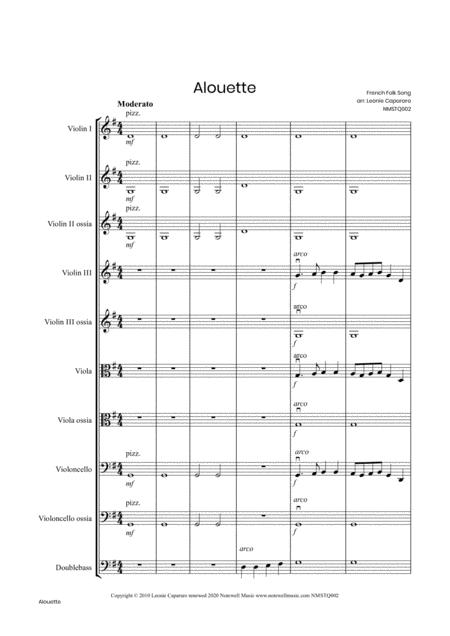 Alouette Flexible String Quartet Ensemble Page 2