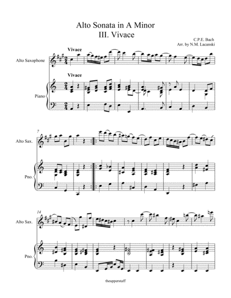 Alto Sonata In A Minor Iii Vivace Page 2