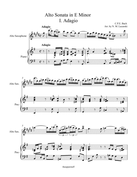 Alto Sonata In E Minor I Adagio Page 2