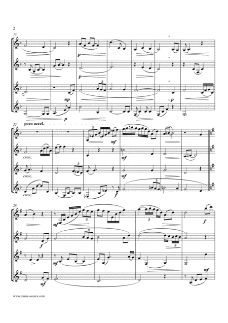 Amazing Grace 3 Bb Clarinets And Bass Clarinet Page 2