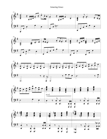 Amazing Grace Beautiful Piano Solo Page 2