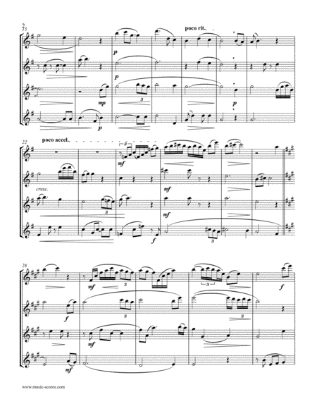 Amazing Grace Flute Quartet Higher Intermediate Page 2