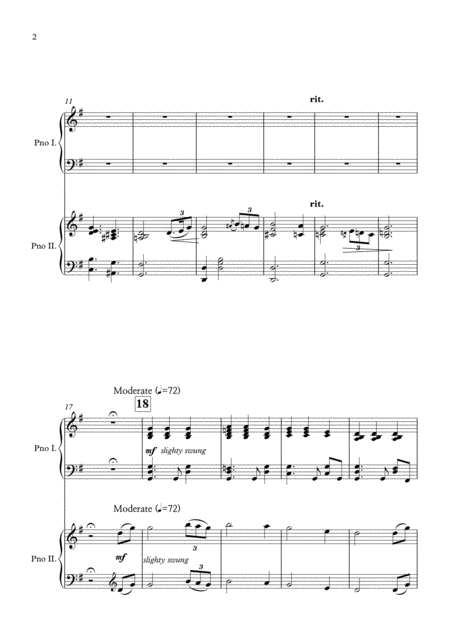 Amazing Grace For Two Pianos Page 2