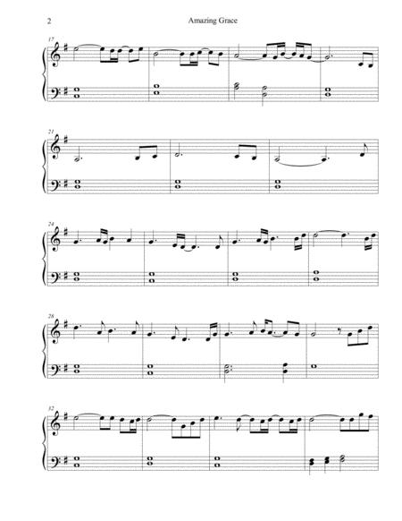 Amazing Grace My Chains Are Gone John Newton Sheet Music Easy Piano Page 2