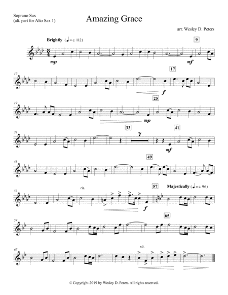 Amazing Grace Sax Quartet Page 2