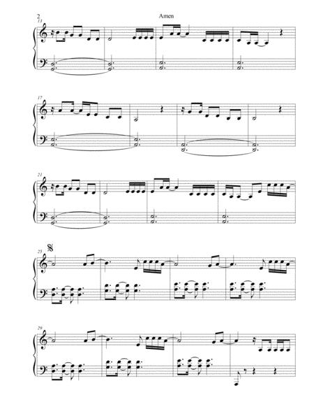 Amen For King And Country Sheet Music Medium Piano Page 2