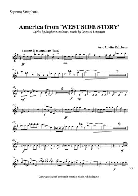 America From West Side Story Sax Quintet Page 2