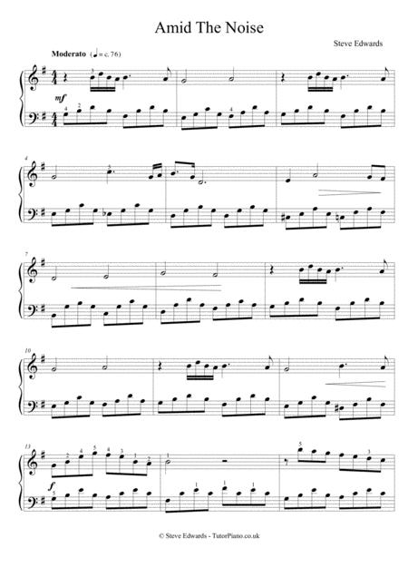 Amid The Noise Moderate Piano Solo Page 2