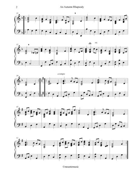 An Autumn Rhapsody For Piano Page 2