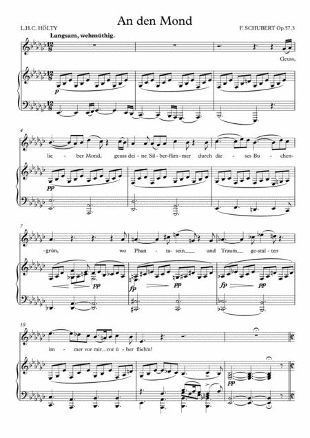 An Den Mond Schubert Op 57 Page 2
