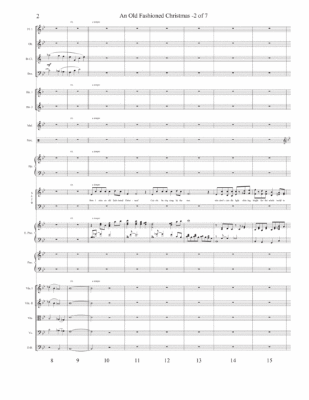 An Old Fashioned Christmas Orchestration Page 2