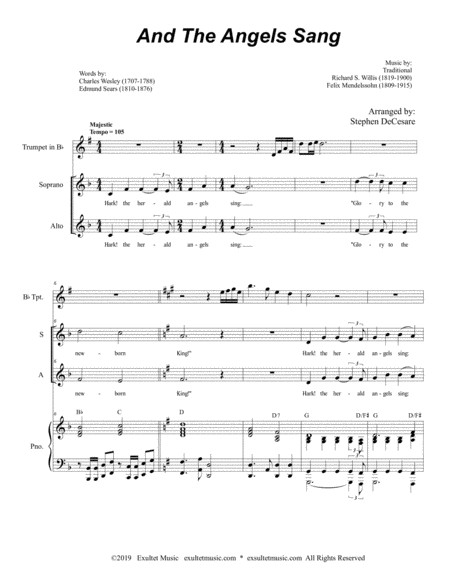 And The Angels Sang Duet For Soprano And Alto Solo Page 2