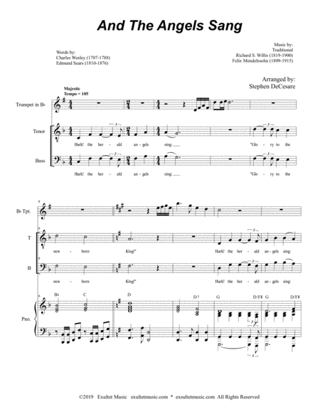 And The Angels Sang Duet For Tenor And Bass Solo Page 2