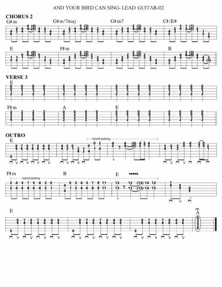 And Your Bird Can Sing Guitar Tab Page 2