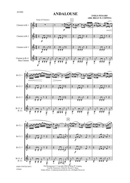 Andalouse Clarinet Quartet Page 2