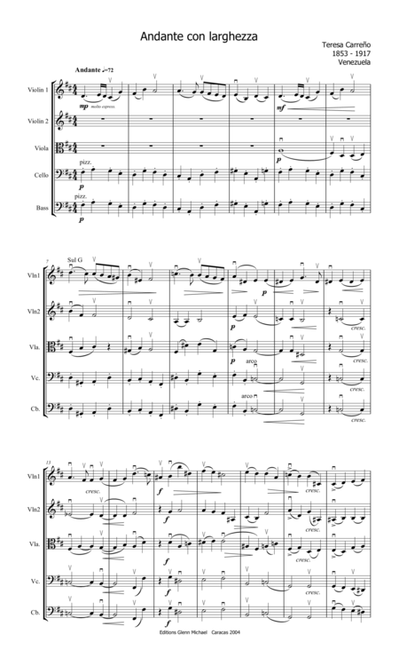 Andante Con Largghezza For String Orchestra Page 2